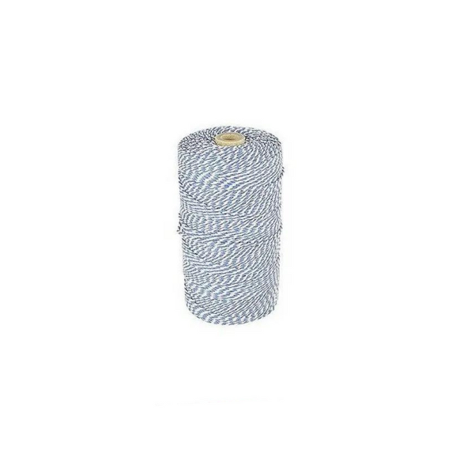 Vuur & Rook Rolladegaren (klos 80 meter) blauw/wit Extra Sterk