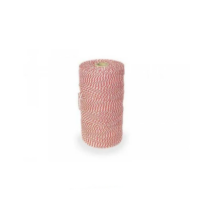Vuur & Rook Rolladegaren (klos 80 meter) rood/wit Extra Sterk