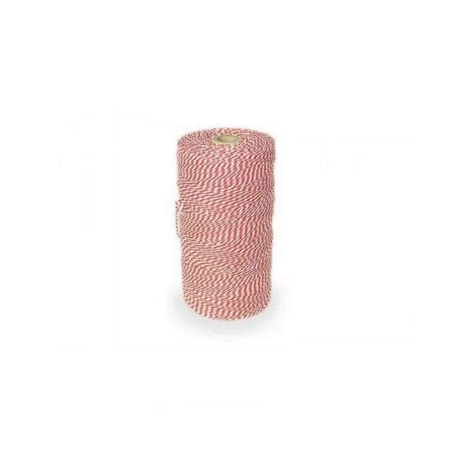 Vuur & Rook Rolladegaren (klos 80 meter) rood/wit Extra Sterk