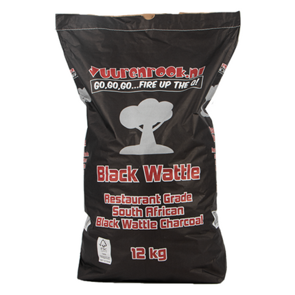 Vuur & Rook Transport Damage: Vuur&Rook Restaurant Grade South African Black Wattle Houtskool 12 kg