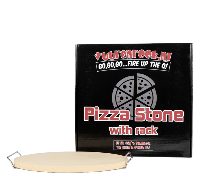 Vuur & Rook Vuur & Rook Universele Pizzasteen Met Rek
