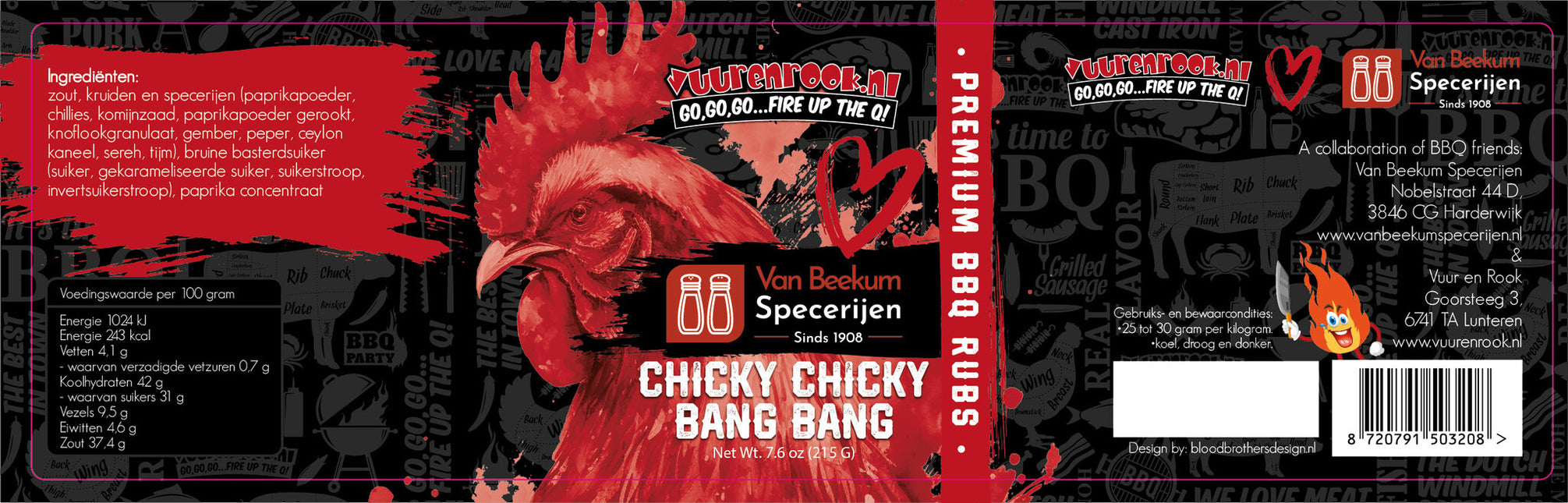 Vuur & Rook Vuur&Rook Chicky Chicky Bang Bang Rub 215 gram