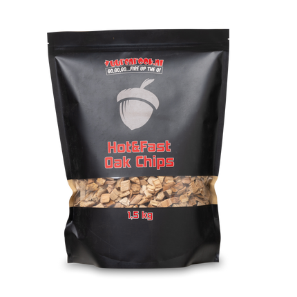 Vuur & Rook Vuur&Rook Hot&Fast Eiken Chips 1,5 kg