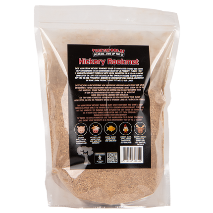 Vuur & Rook Vuur&Rook Rookmot Hickory 1,5 kg