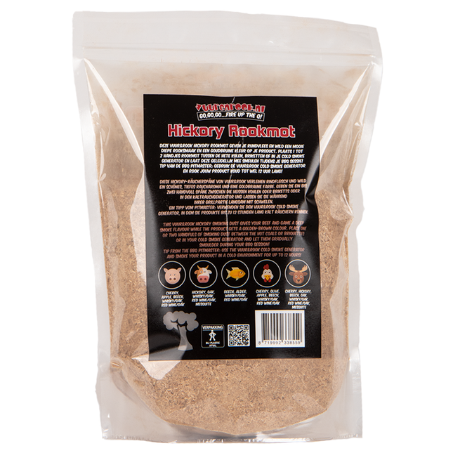 Vuur & Rook Vuur&Rook Rookmot Hickory 1,5 kg