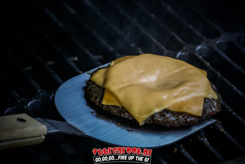 Vuur & Rook Vuur&Rook Xtra Long RVS Burger Flipper
