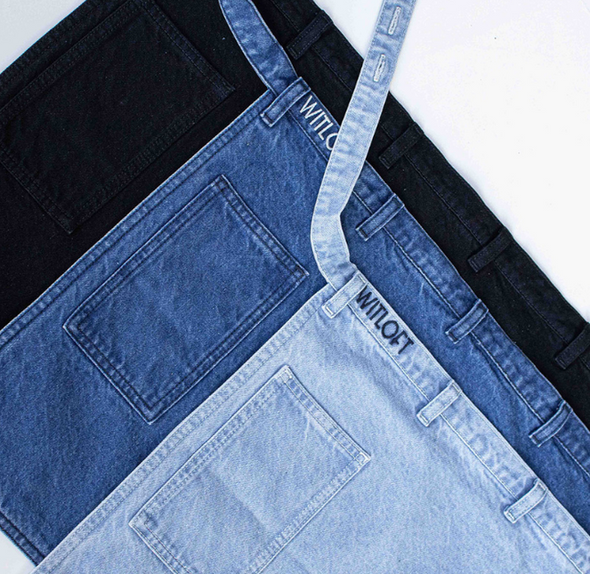 Witloft Witloft Mid Blue Apron Waist Down Denim Collection