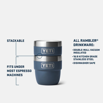 YETI YETI Rambler Espressokopjes Wild Vine Red 2 stuks 4 oz