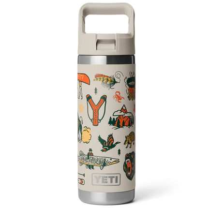 YETI Yeti Rambler Straw Bottle Cape Summer Camp 18 oz