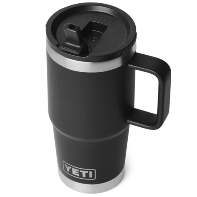 YETI Yeti Rambler Travel Mug Straw Lid Black 20 oz