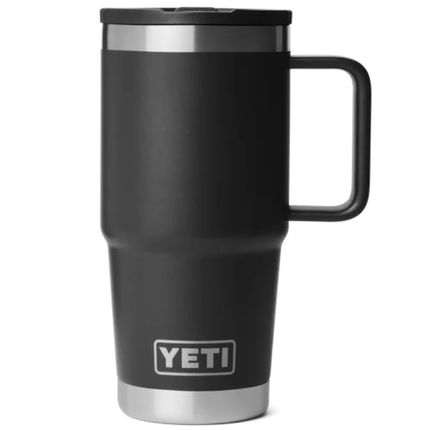 YETI Yeti Rambler Travel Mug Straw Lid Black 20 oz