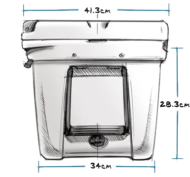 YETI Yeti Tundra 45 Hard Cooler Big Wave Blue